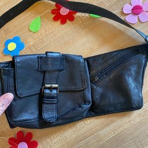 Vintage leather fanny pack